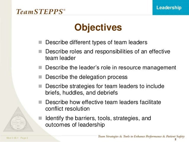 describe a leader