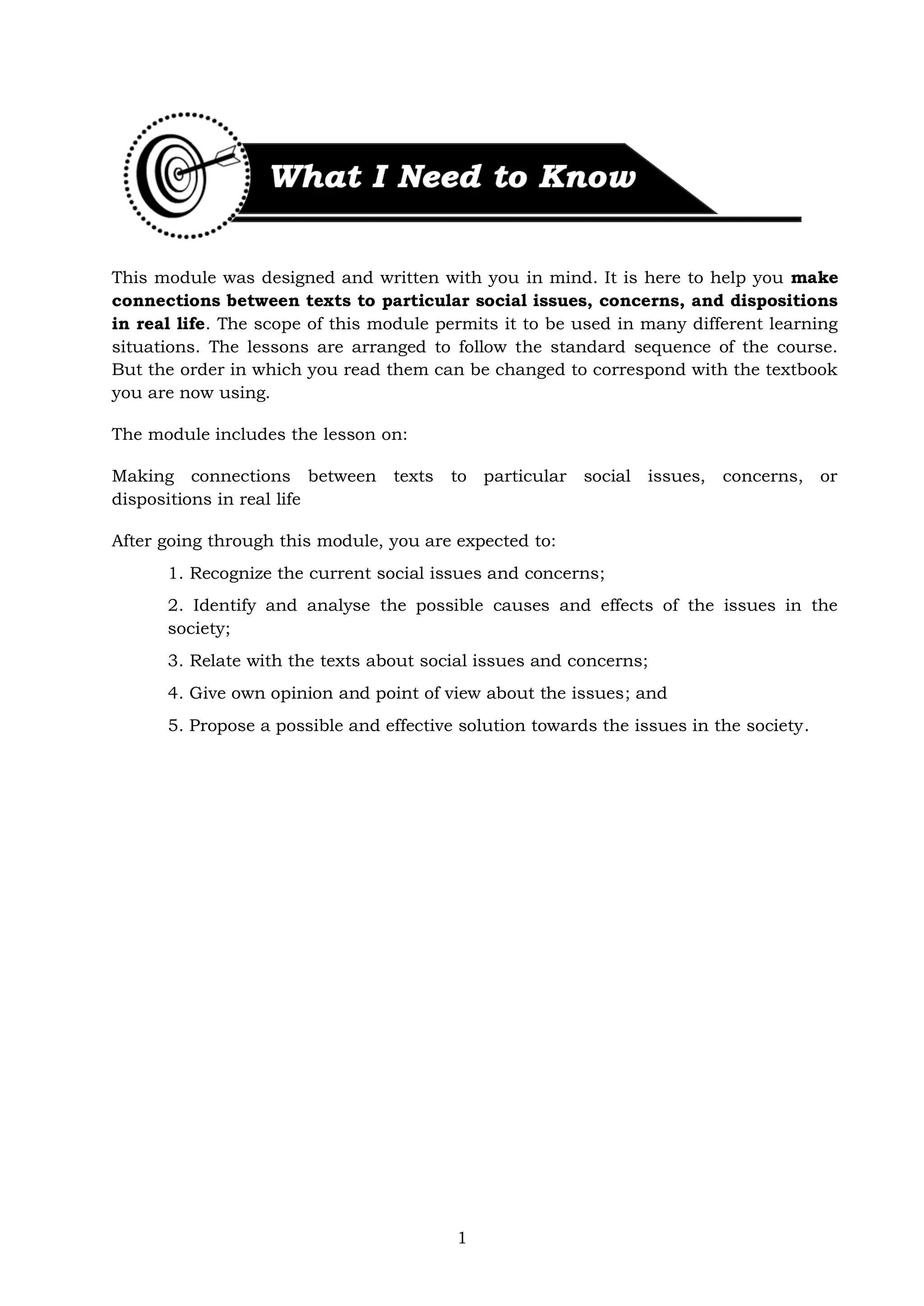 Self-Learning Module | PDF