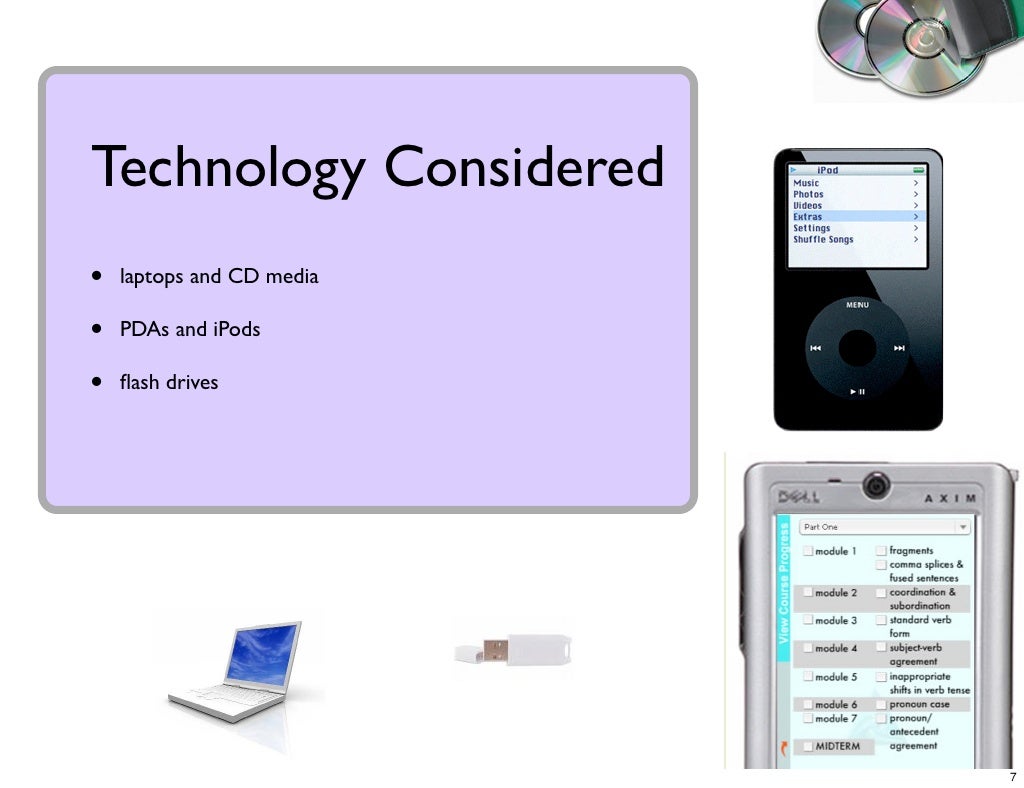 Technology Considered • laptops and