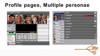 Profile pages, Multiple personae
 