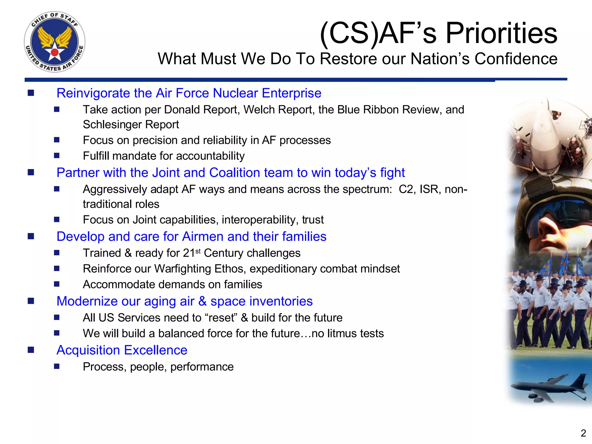 CSAFs Perspective | PPT