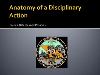 Causes, Defenses and Penalties
 