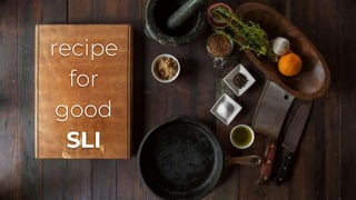 recipe
for
good
SLI
 