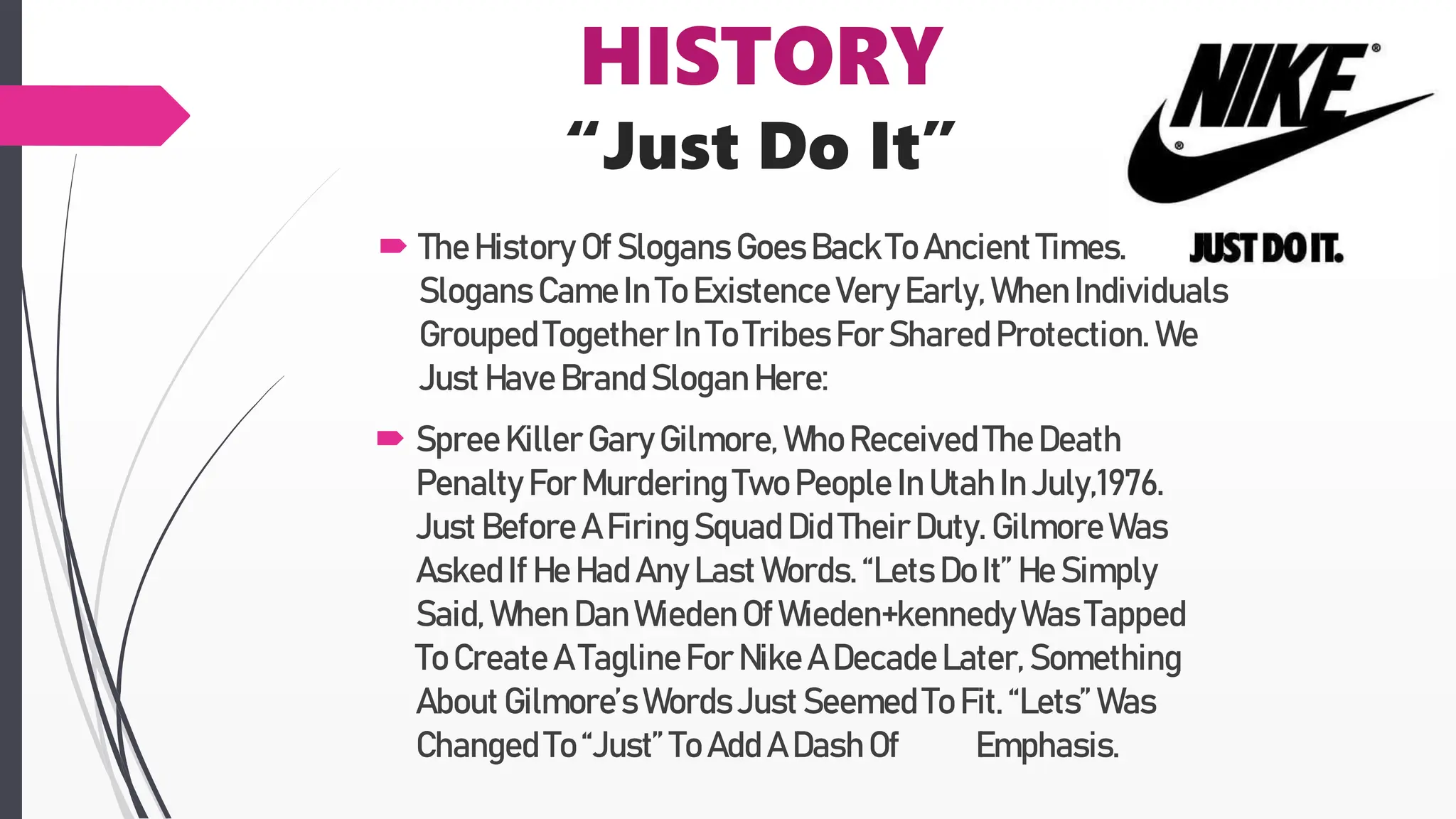 nike slogans history