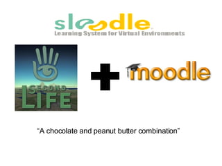 Sloodle: Intro “ A chocolate and peanut butter combination” 