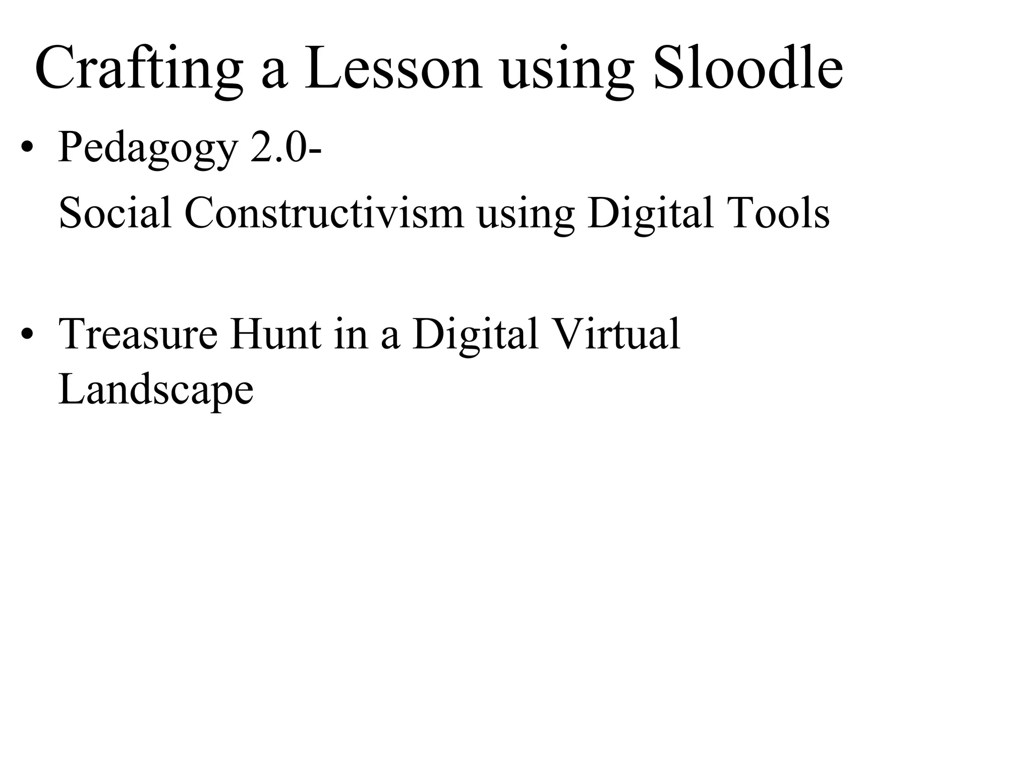 Sloodle Project Presentation