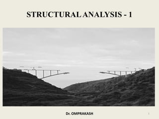 STRUCTURAL ANALYSIS - 1

Dr. OMPRAKASH

1

 