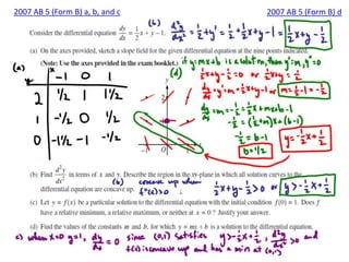 2007 AB 5 (Form B) a, b, and c2007 AB 5 (Form B) d