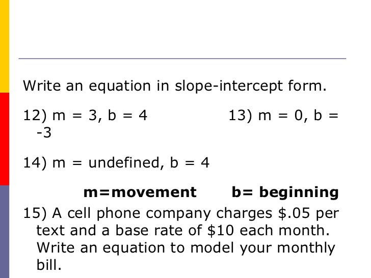 slope intercept direct variation direct variation form