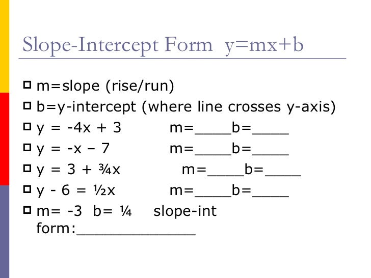 slope intercept direct variation direct variation form