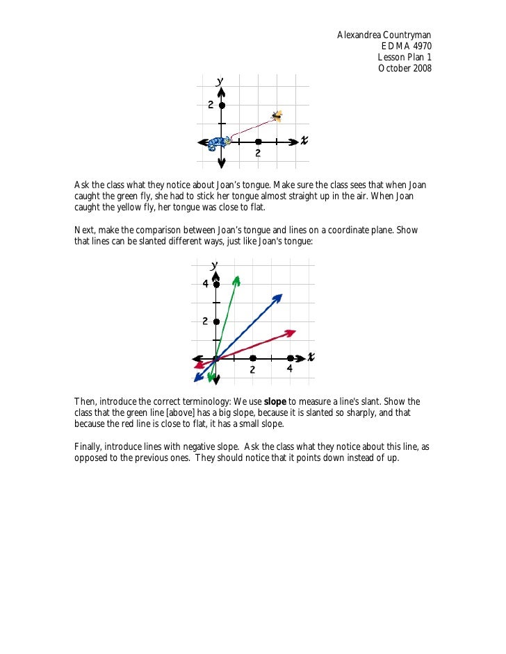 Slope lesson plan