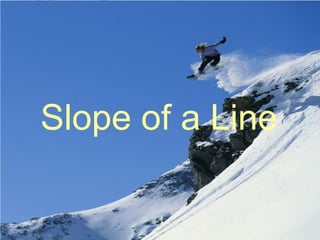 M. Pickens 2006
Slope of a Line
 
