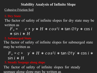 Slope Stability general for all kind of slopes | PPTX