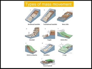 Types of mass movement
 
