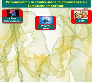 © 2017 IBM Corporation
Promuoviamo la condivisione di conoscenza su
tematiche importanti
Campi
Elettromagnetici
Progetto
acqua
OGM
 