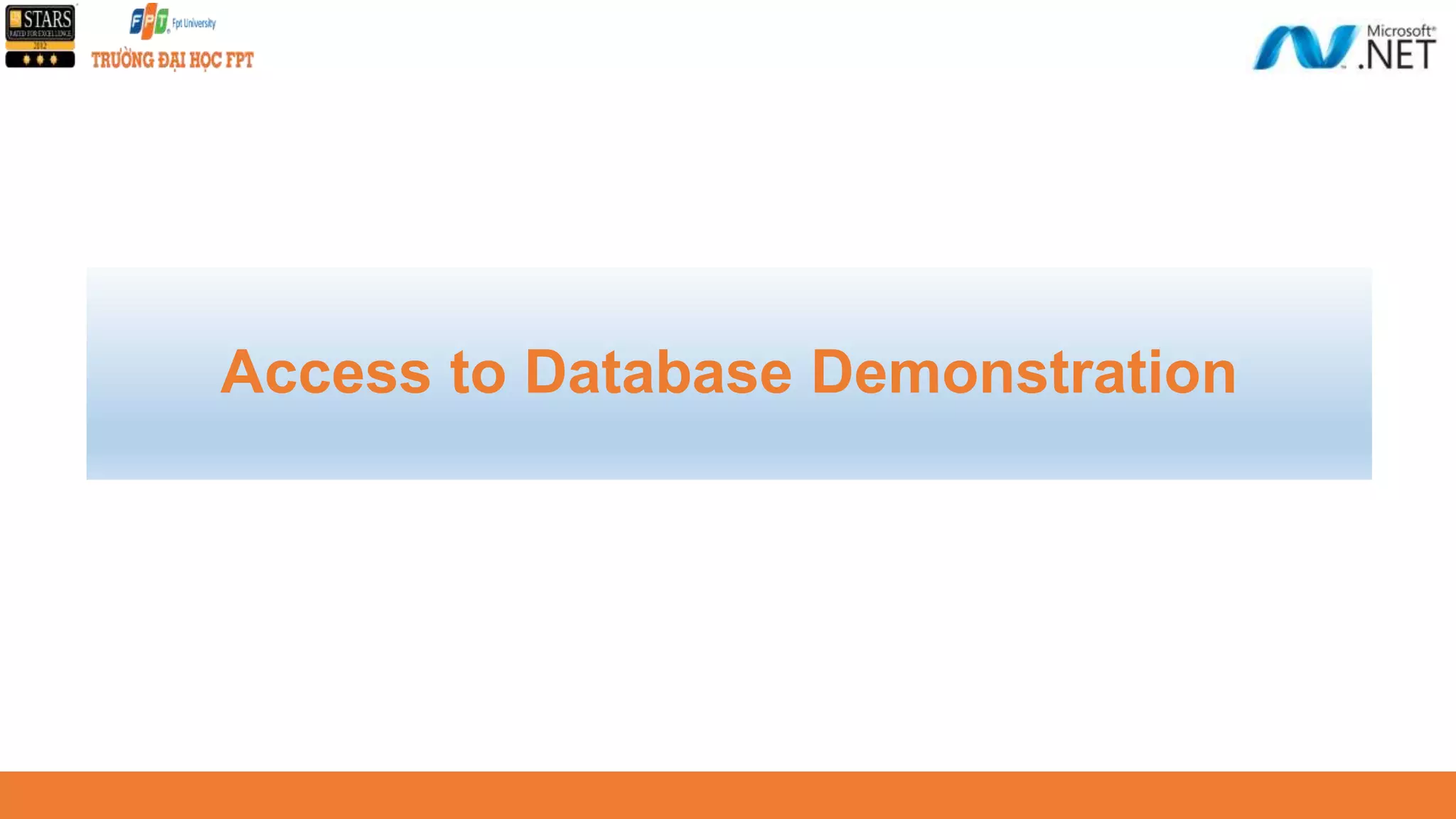 Access to Database Demonstration 