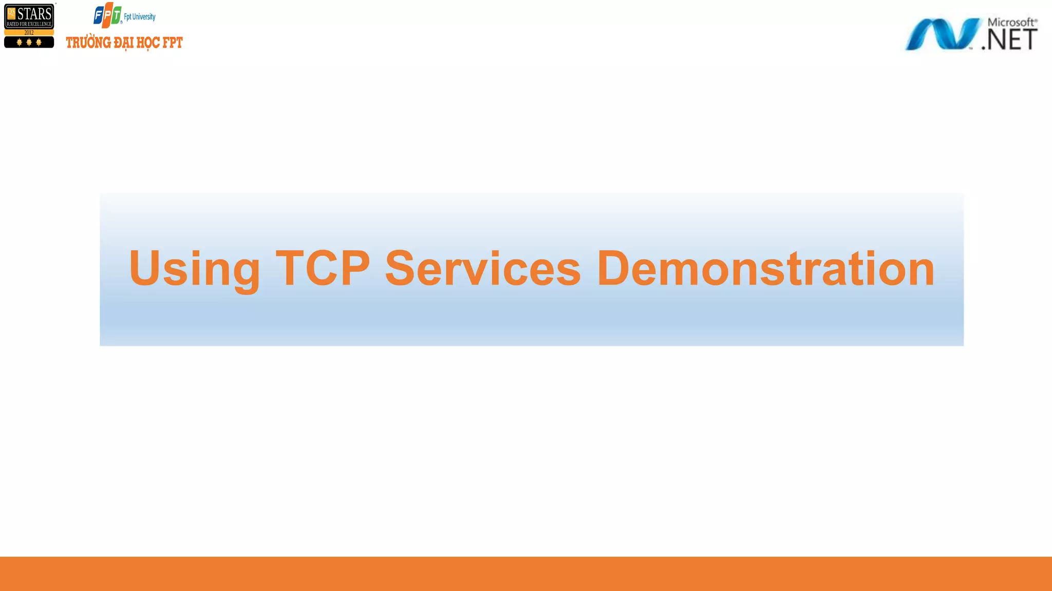 Using TCP Services Demonstration 