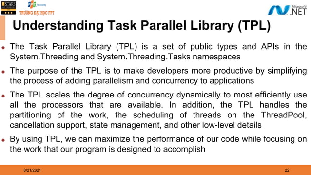 Asynchronous and Parallel Programming in .NET
