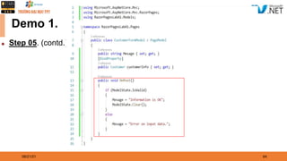 08/21/21 64
Demo 1.
◆ Step 05. (contd.)
 