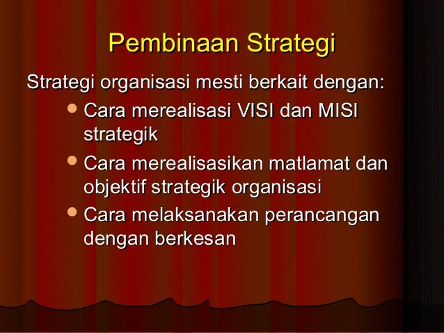 Perancangan Strategik