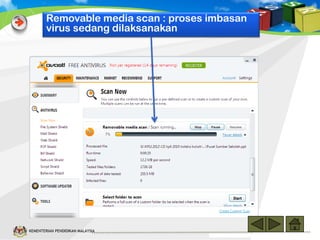 Removable media scan : proses imbasan
virus sedang dilaksanakan

KEMENTERIAN PENDIDIKAN MALAYSIA

 