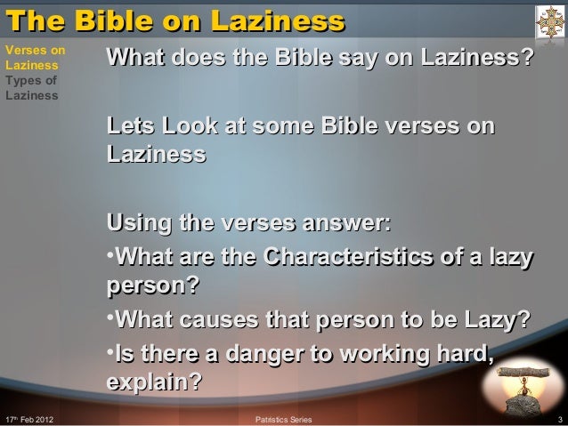 The Sloth And The Ant Or Martha And Mary