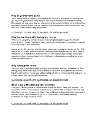 best slot machines in vegas