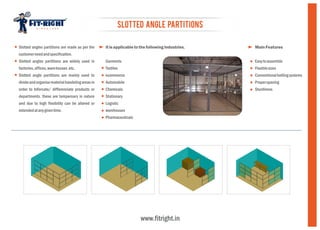 Slotted Angle Partition in Mumbai – Fit Right