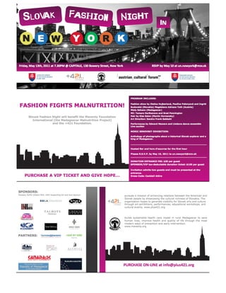 Slovak Fashion Night in New York 2011