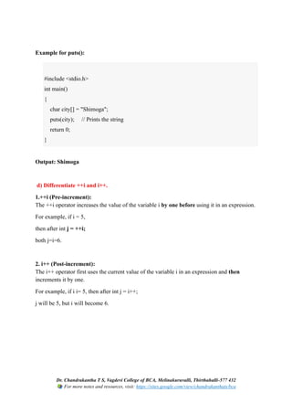 Solved First Semester B.C.A. C Programming Question Paper – Jan/Feb ...