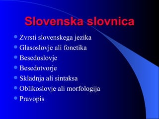Slovenska slovnica ,[object Object],[object Object],[object Object],[object Object],[object Object],[object Object],[object Object]