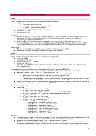 7HOHYt]QH SURJUDP Y ãWDQGDUGQRP UR]OtãHQt 6'79 