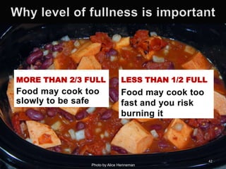 MORE THAN 2/3 FULL

LESS THAN 1/2 FULL

42
Photo by Alice Henneman

 