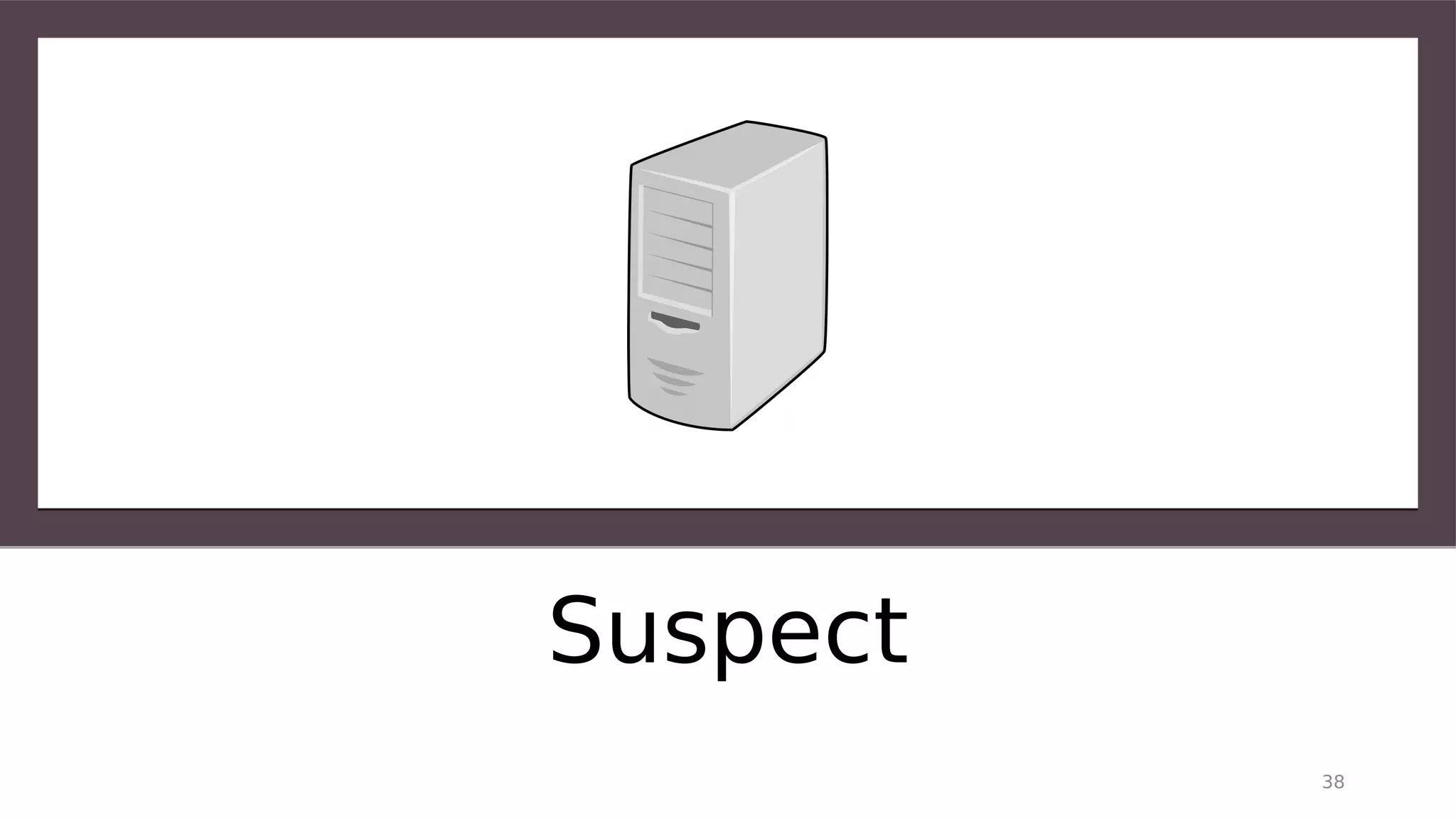 Suspect
38
 