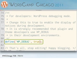 #WCChicago 7/30 - 7/31/11
 