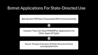 Weaponizing the Neutral Web: Analyzing Adversary Botnets for Offensive ...