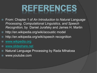 Speech and Language Processing | PPT