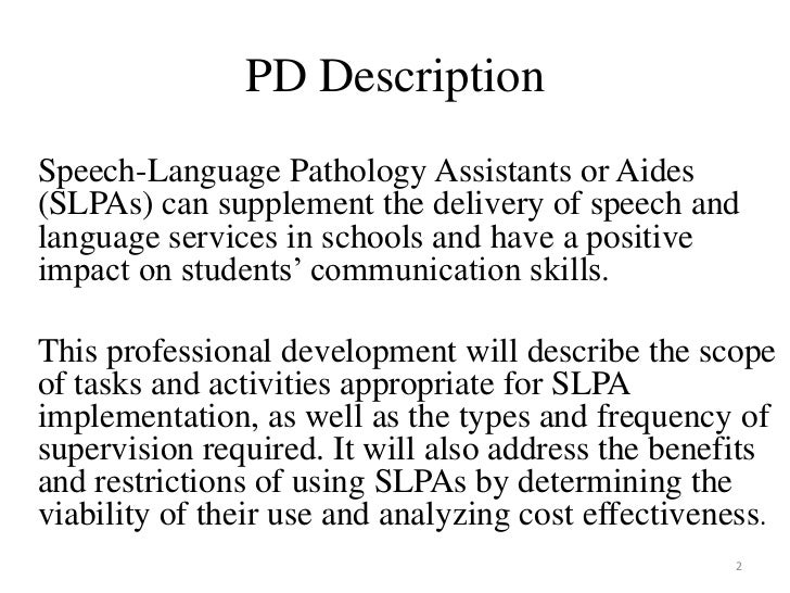 speech therapy personal statement