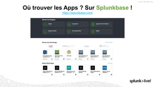 Où trouver les Apps ? Sur Splunkbase !
https://splunkbase.com/
 
