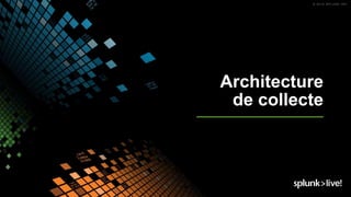 Architecture
de collecte
 