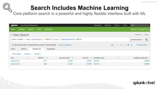 Search Includes Machine Learning
Core platform search is a powerful and highly flexible interface built with ML
 