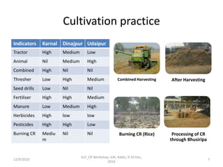 Optimizing livelihood and environmental benefits from crop residues in smallholder crop-livestock systems in sub-Saharan Africa and South Asia: Background on Study Regions in South Asia