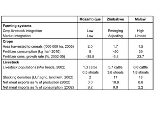 Optimizing livelihood and environmental benefits from crop residues in smallholder crop-livestock systems in sub-Saharan Africa and South Asia: Southern Africa case study