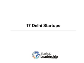 17 Delhi Startups 
