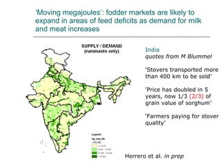 Drivers of change in crop-livestock systems and their potential impacts on agro-ecosystems services and human well-being to 2030