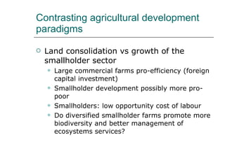 Drivers of change in crop-livestock systems and their potential impacts on agro-ecosystems services and human well-being to 2030
