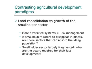 Drivers of change in crop-livestock systems and their potential impacts on agro-ecosystems services and human well-being to 2030