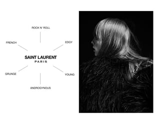 EDGY
YOUNG
ROCK N’ ROLL
ANDROGYNOUS
FRENCH
GRUNGE
 