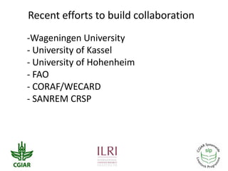 CGIAR Systemwide Livestock Programme: Achievements and prospects in a changing CGIAR