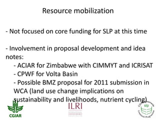 CGIAR Systemwide Livestock Programme: Achievements and prospects in a changing CGIAR